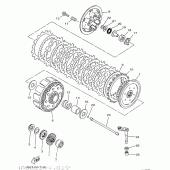 Схема вузла: Зчеплення Yamaha WR250 WR250Z