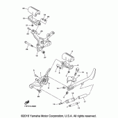 Схема вузла: Підніжки та підставка Yamaha XVS950 Bolt R-Spec