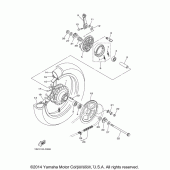 Схема вузла: Заднє колесо Yamaha TTR125 TT-R125