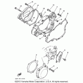 Схема вузла: Кришки картера (1) Yamaha WR250 WR250Z