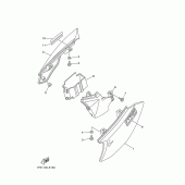 Схема вузла: Бічна кришка Yamaha TTR50 TT-R50