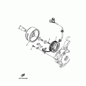 Схема вузла: Генератор Yamaha XT250 Serow