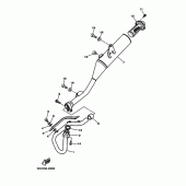 Схема вузла: Вихлопна система Yamaha TTR230 TT-R230