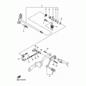 Схема вузла: Вал перемикання Yamaha XVS950 SCR950