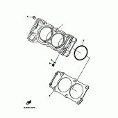 Схема вузла: Циліндр Yamaha TDM850