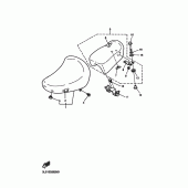 Схема узла: Сиденье Yamaha XV250 Virago