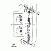 Схема узла: Задняя подвеска Yamaha YZ250 YZ250