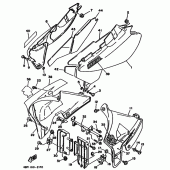 Схема вузла: Бічна кришка Yamaha WR200R