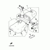 Схема вузла: Сидіння Yamaha XV535 Virago