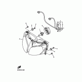 Схема узла: Фара Yamaha FZS1000 FZ1