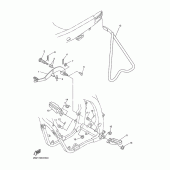 Схема узла: Подножки и Подставка Yamaha YZ450F YZ450F