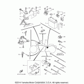 Схема вузла: Електроустаткування (2) Yamaha XV1900 Raider