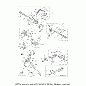 Схема вузла: Підніжки та Підставка Yamaha XV1900 Raider