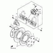 Схема узла: Передний тормоз Yamaha XVZ1300 Royal Star Tour Deluxe