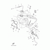 Схема узла: Топливный бак Yamaha YZ250 YZ250