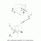 Схема вузла: Вал перемикання Yamaha XVS1300 V-Star