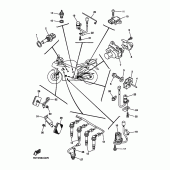 Схема вузла: Електроустаткування 1 Yamaha YZF-R1 R1