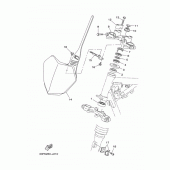 Схема вузла: Рульовий механізм Yamaha TTR125 TT-R125