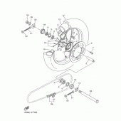 Схема вузла: Задне колесо Yamaha YZ250 YZ250F