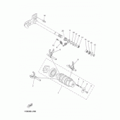 Схема вузла: Вал перемикання Yamaha XT660 XT660Z Tenere