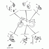 Схема узла: Электрическое оборудование 2 Yamaha TDM850