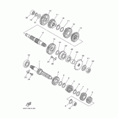 Схема узла: Трансмиссия Yamaha YZ125