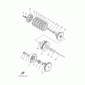 Схема вузла: Зчеплення Yamaha TTR90 TT-R90