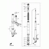 Схема вузла: Вилка передньої осі Yamaha YZF-R1 R1