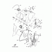 Схема вузла: Паливний бак Yamaha TTR230 TT-R230