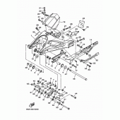 Схема вузла: Задній важіль та підвіска Yamaha MT09/ MTN850 MT-09
