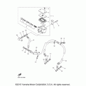 Схема узла: Передний тормозной цилиндр Yamaha XVS1100 V-Star Classic
