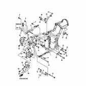 Схема узла: Рама Yamaha XVS1100 V-Star Silverado