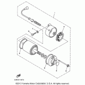 Схема узла: Стартер электрический Yamaha XV535 Virago
