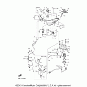 Схема вузла: Паливний бак Yamaha XVS1300 V-Star