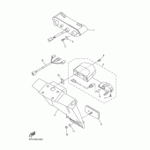 Схема вузла: Задній ліхтар (Стоп сигнал) Yamaha YZF-R1 R1