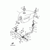 Схема вузла: Паливний бак 2 (4DN5,6) Yamaha SRV250 Renaissa