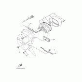 Схема вузла: Задній ліхтар (Стоп сигнал) Yamaha XVS650 Drag Star