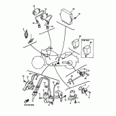 Схема вузла: Електроустаткування 2 Yamaha XVZ1300 Royal Star Tour Deluxe