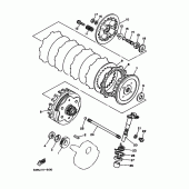 Схема вузла: Зчеплення Yamaha TW200