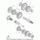 Схема узла: Трансмиссия Yamaha XVS650 V-Star Custom
