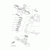 Схема узла: Рулевой механизм Yamaha YZF-R125