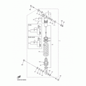 Схема вузла: Задня підвіска Yamaha WR450F