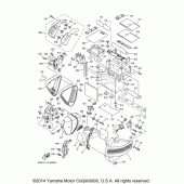 Схема узла: Боковая крышка Yamaha XV1900 Raider S