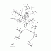 Схема узла: Передний тормозной цилиндр Yamaha TDM900