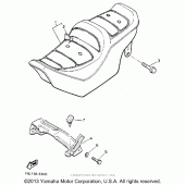 Схема вузла: Сидіння Yamaha XVZ1300 Venture Royale