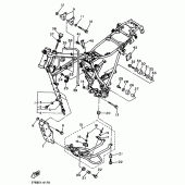 Схема вузла: Рама Yamaha XT500