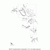 Схема вузла: Задний фонарь (Стоп-сигнал) Yamaha XVS950 V-Star Tourer