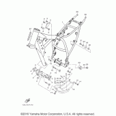 Схема вузла: Рама Yamaha TTR230 TT-R230