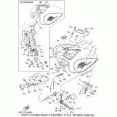 Схема вузла: Паливний бак Yamaha XVS650 V-Star Classic
