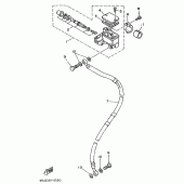 Схема узла: Передний тормозной цилиндр Yamaha DT125 DT125R